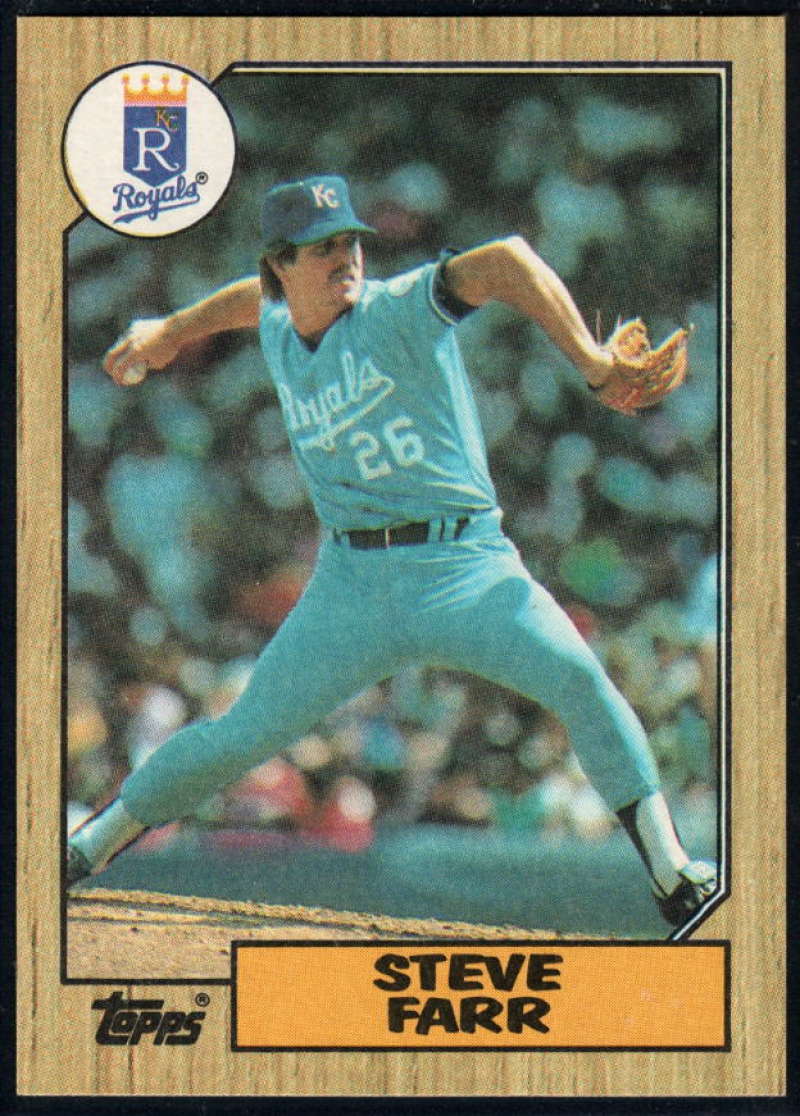 1987 Topps #473 Steve Farr Royals Image 1