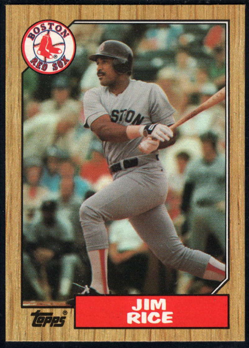 1987 Topps #480 Jim Rice Red Sox Image 1