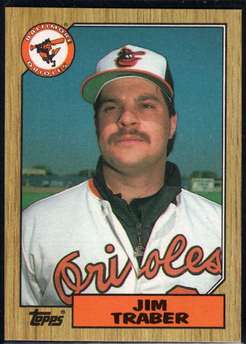 1987 Topps #484 Jim Traber Orioles Image 1