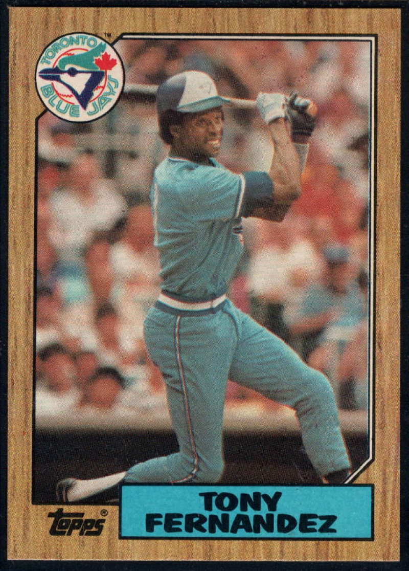 1987 Topps #485 Tony Fernandez Blue Jays Image 1