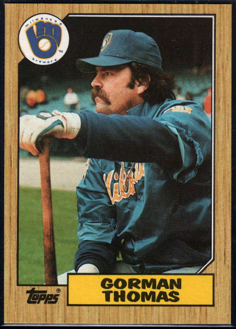 1987 Topps #495 Gorman Thomas Brewers Image 1