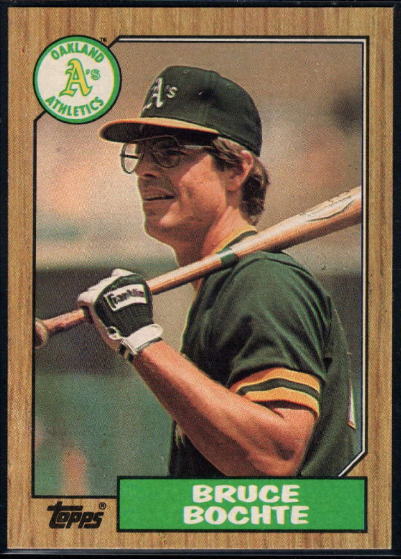 1987 Topps #496 Bruce Bochte Athletics Image 1