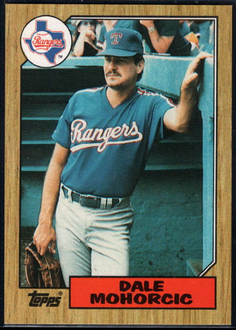 1987 Topps #497 Dale Mohorcic RC Rookie Rangers Image 1