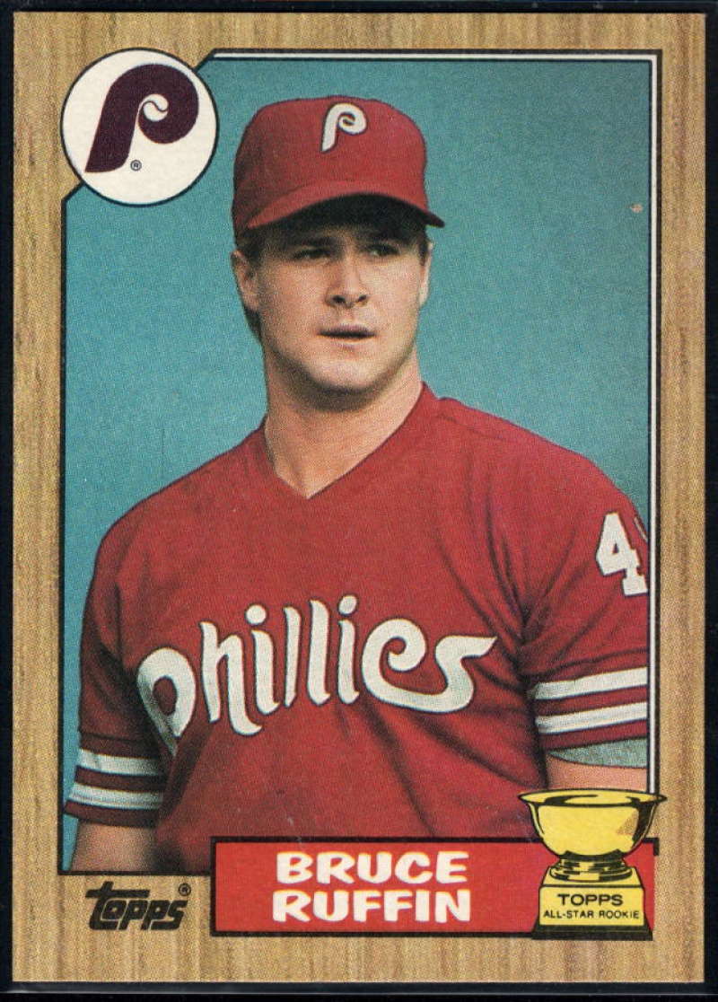 1987 Topps #499 Bruce Ruffin RC Rookie Phillies Image 1