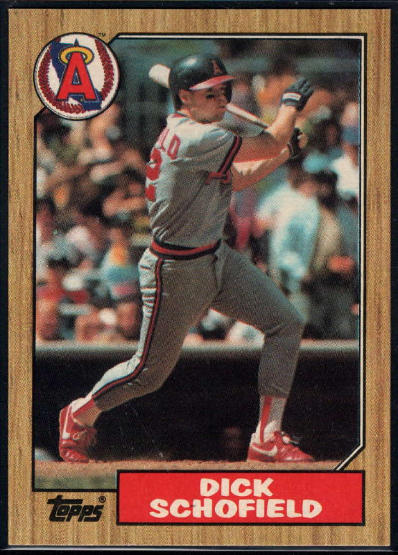 1987 Topps #502 Dick Schofield Angels Image 1