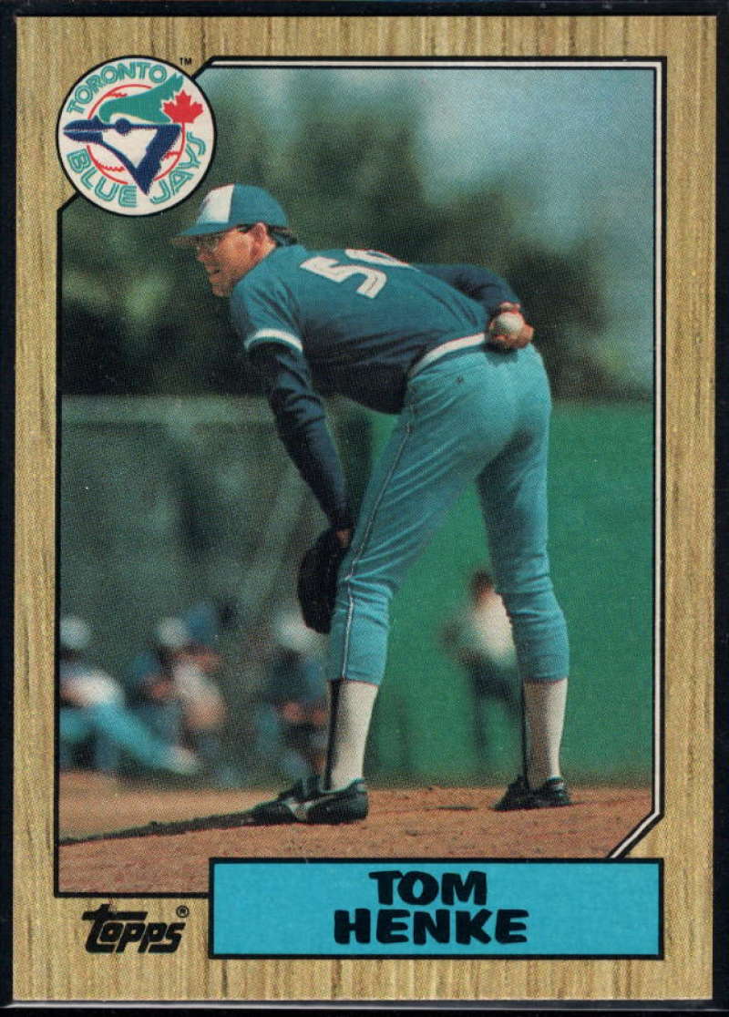 1987 Topps #510 Tom Henke Blue Jays Image 1