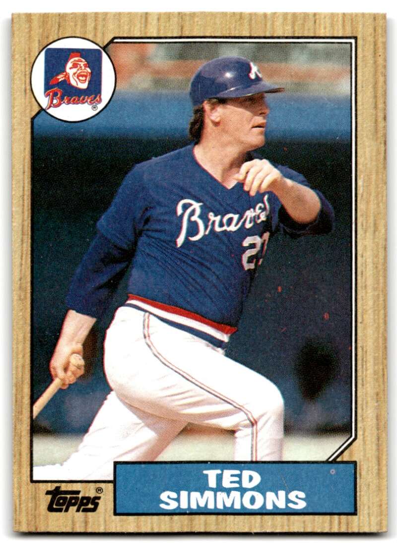 1987 Topps #516 Ted Simmons Braves Image 1