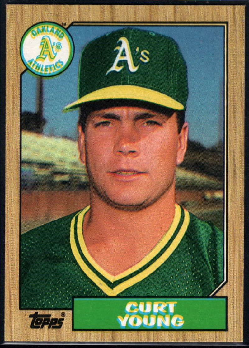 1987 Topps #519 Curt Young Athletics Image 1