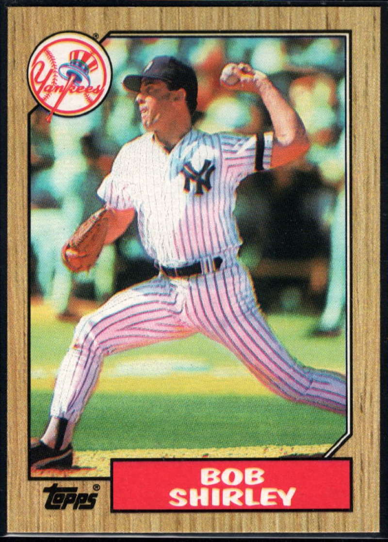 1987 Topps #524 Bob Shirley Yankees Image 1