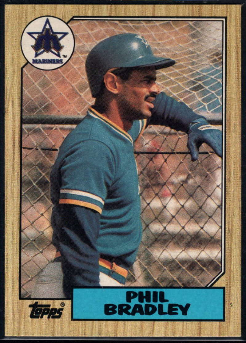 1987 Topps #525 Phil Bradley Mariners Image 1