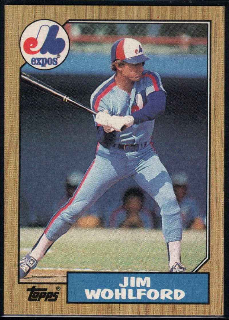 1987 Topps #527 Jim Wohlford Expos Image 1