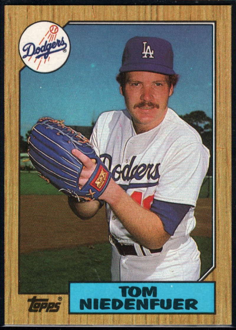 1987 Topps #538 Tom Niedenfuer Dodgers Image 1