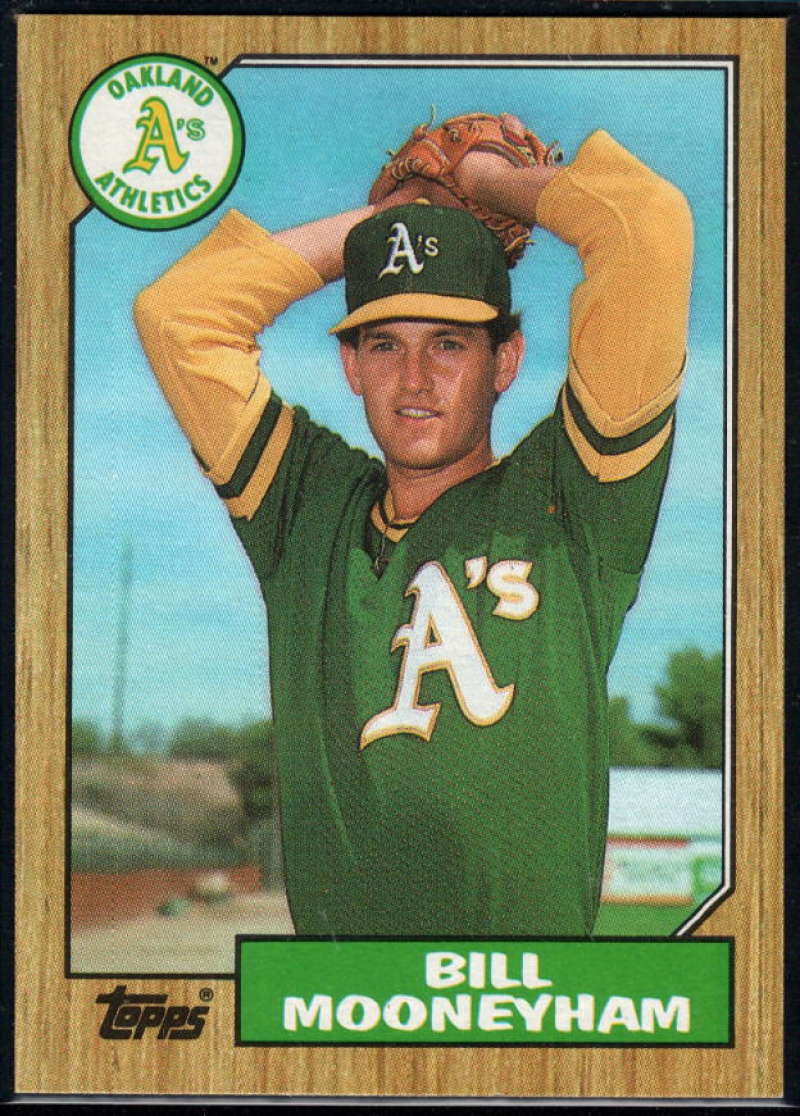1987 Topps #548 Bill Mooneyham RC Rookie Athletics Image 1