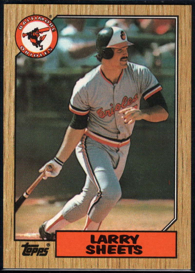 1987 Topps #552 Larry Sheets Orioles Image 1