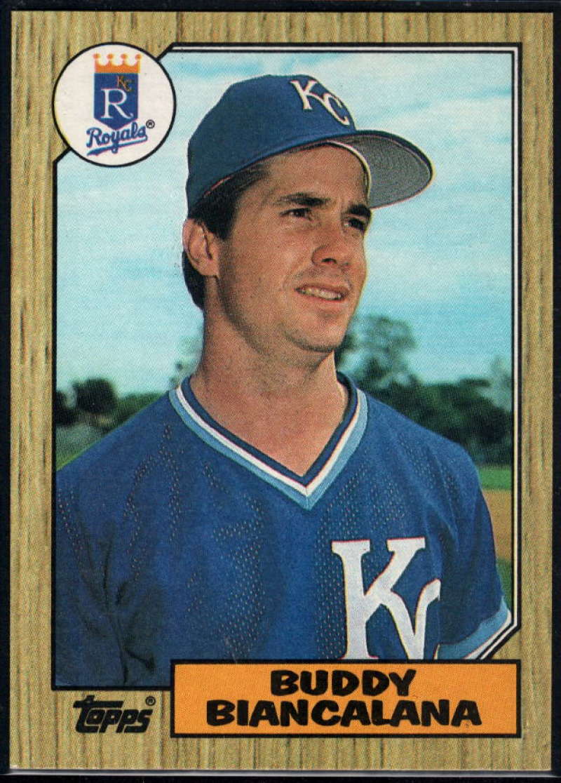 1987 Topps #554 Buddy Biancalana Royals Image 1