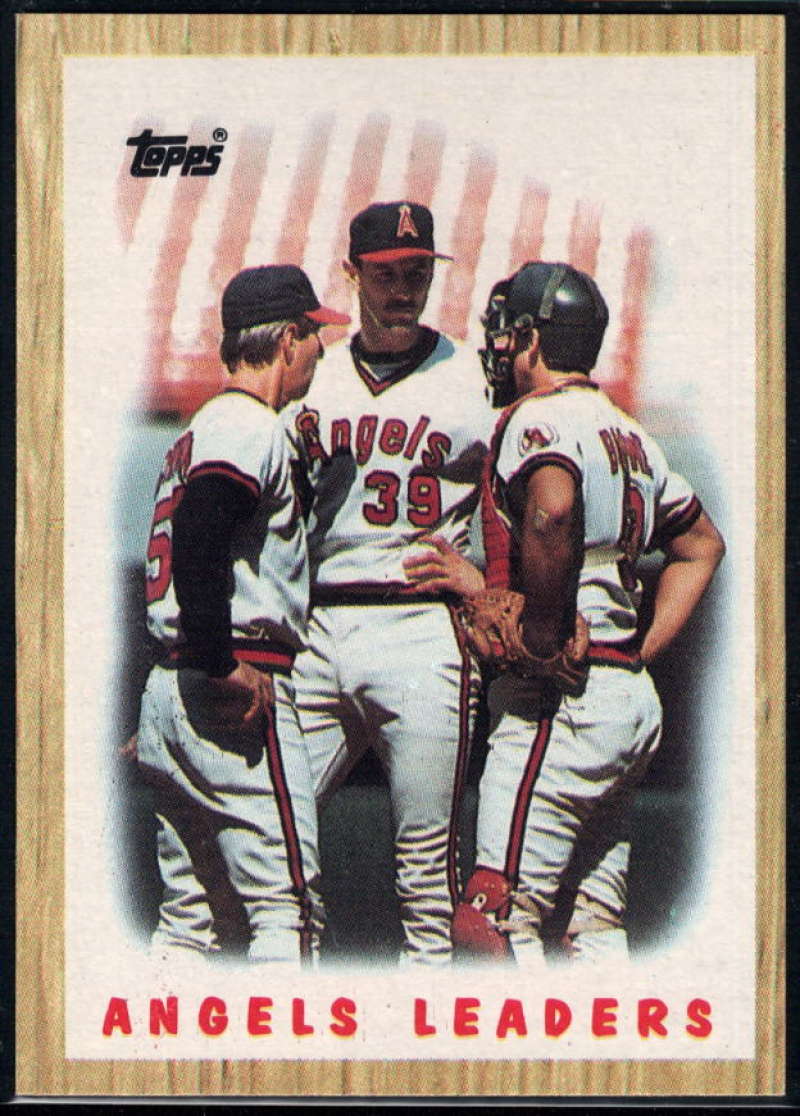 1987 Topps #556 Angels Leaders Angels Image 1