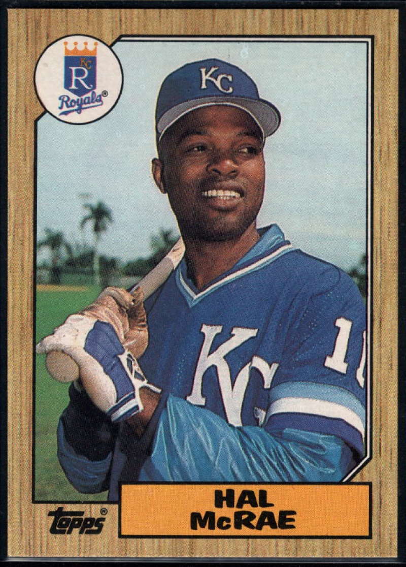 1987 Topps #573 Hal McRae Royals Image 1