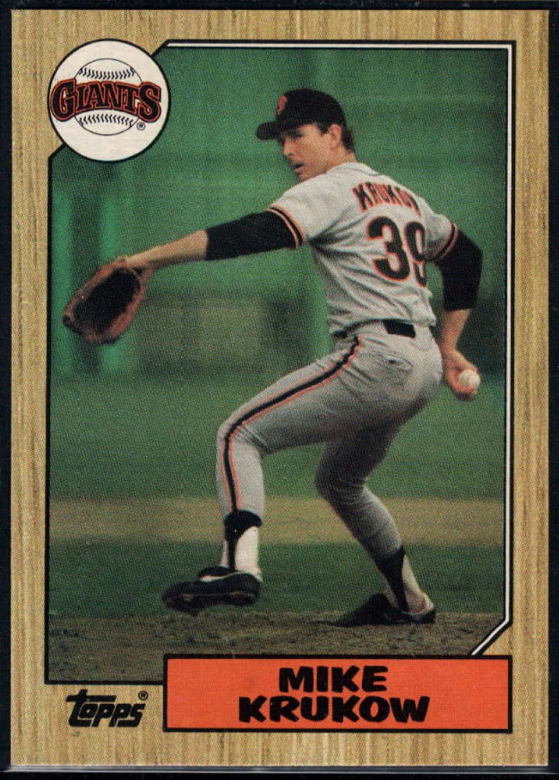 1987 Topps #580 Mike Krukow Giants Image 1