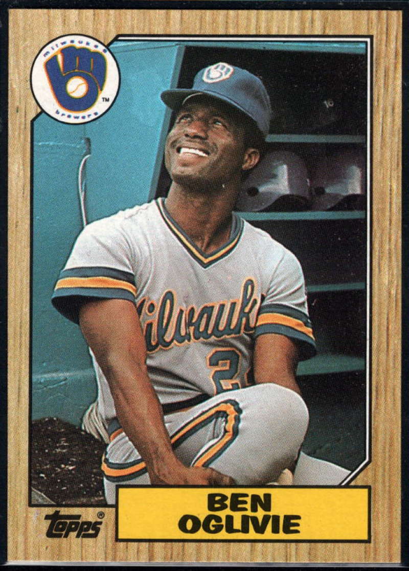 1987 Topps #586 Ben Oglivie Brewers Image 1