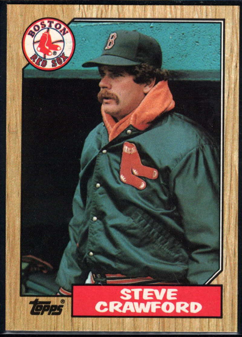1987 Topps #589 Steve Crawford Red Sox Image 1