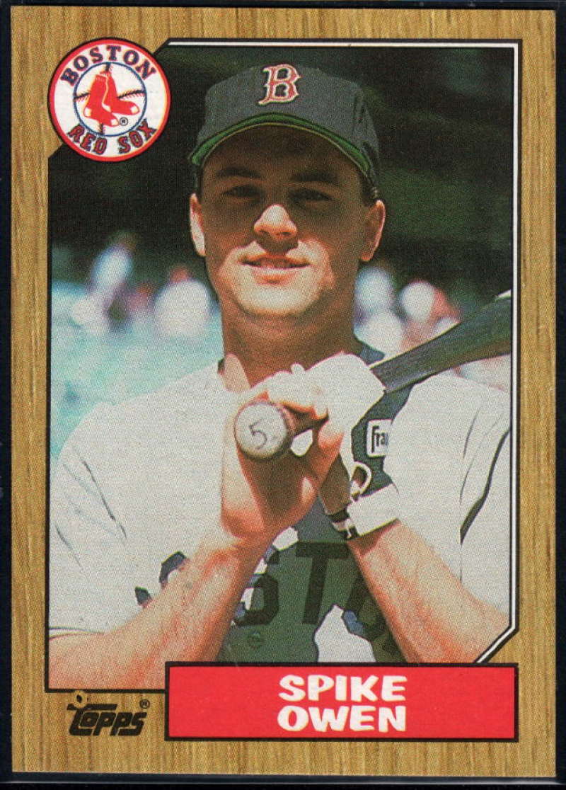 1987 Topps #591 Spike Owen Red Sox Image 1