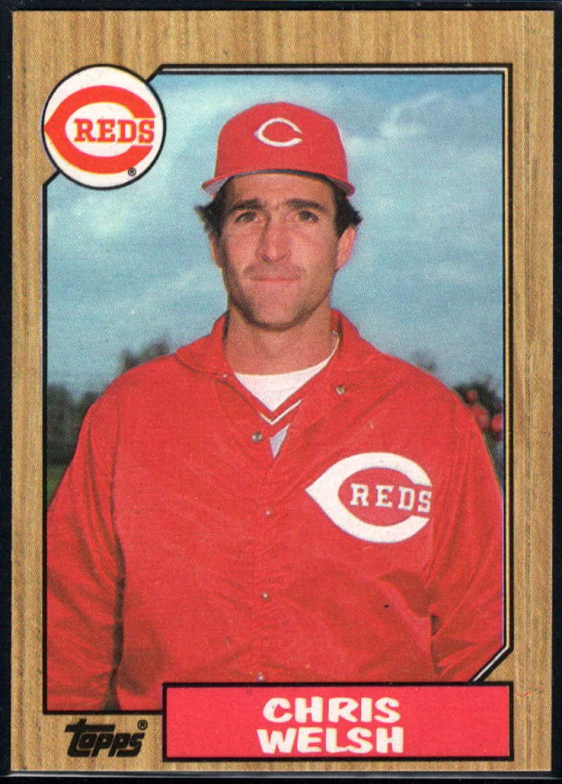 1987 Topps #592 Chris Welsh Reds Image 1