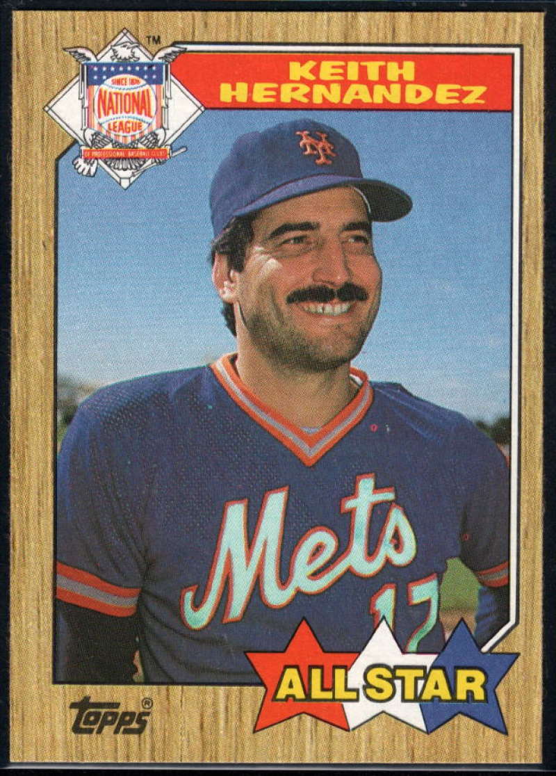 1987 Topps #595 Keith Hernandez Mets AS Image 1