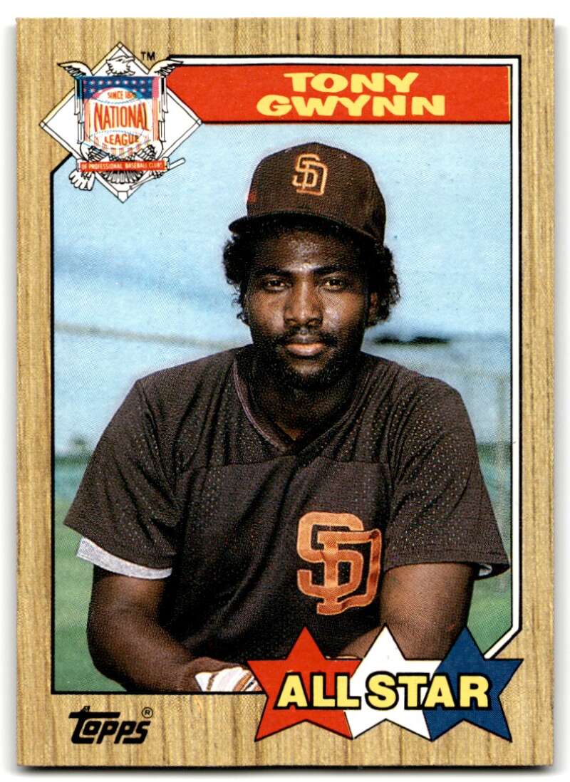 1987 Topps #599 Tony Gwynn Padres AS Image 1