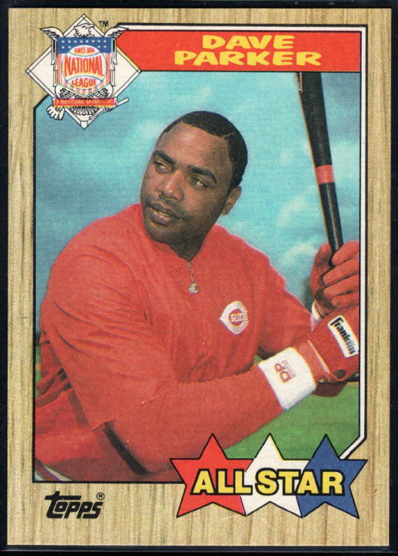 1987 Topps #600 Dave Parker Reds AS Image 1