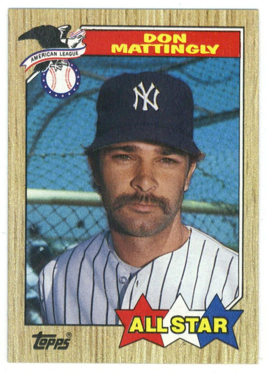 1987 Topps #606a Don Mattingly Yankees ERR AS