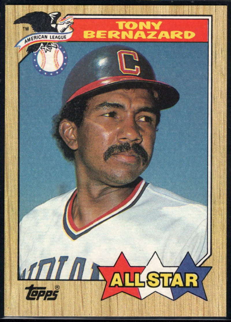 1987 Topps #607 Tony Bernazard Indians AS Image 1