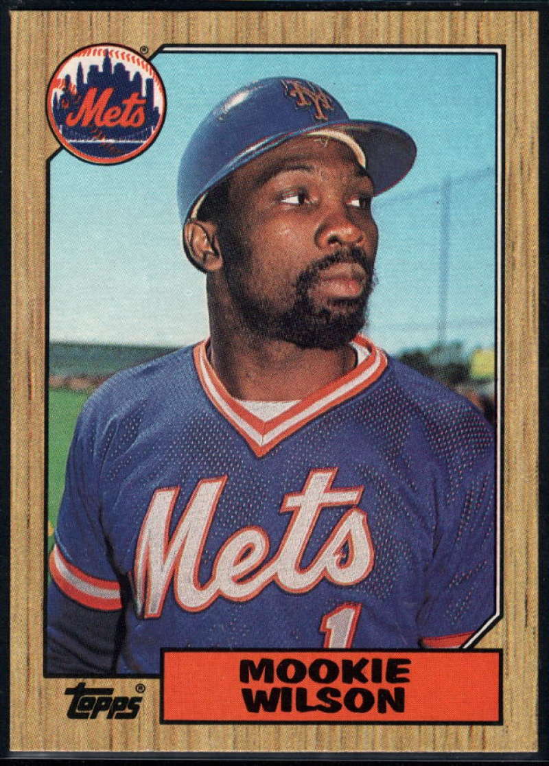 1987 Topps #625 Mookie Wilson Mets Image 1