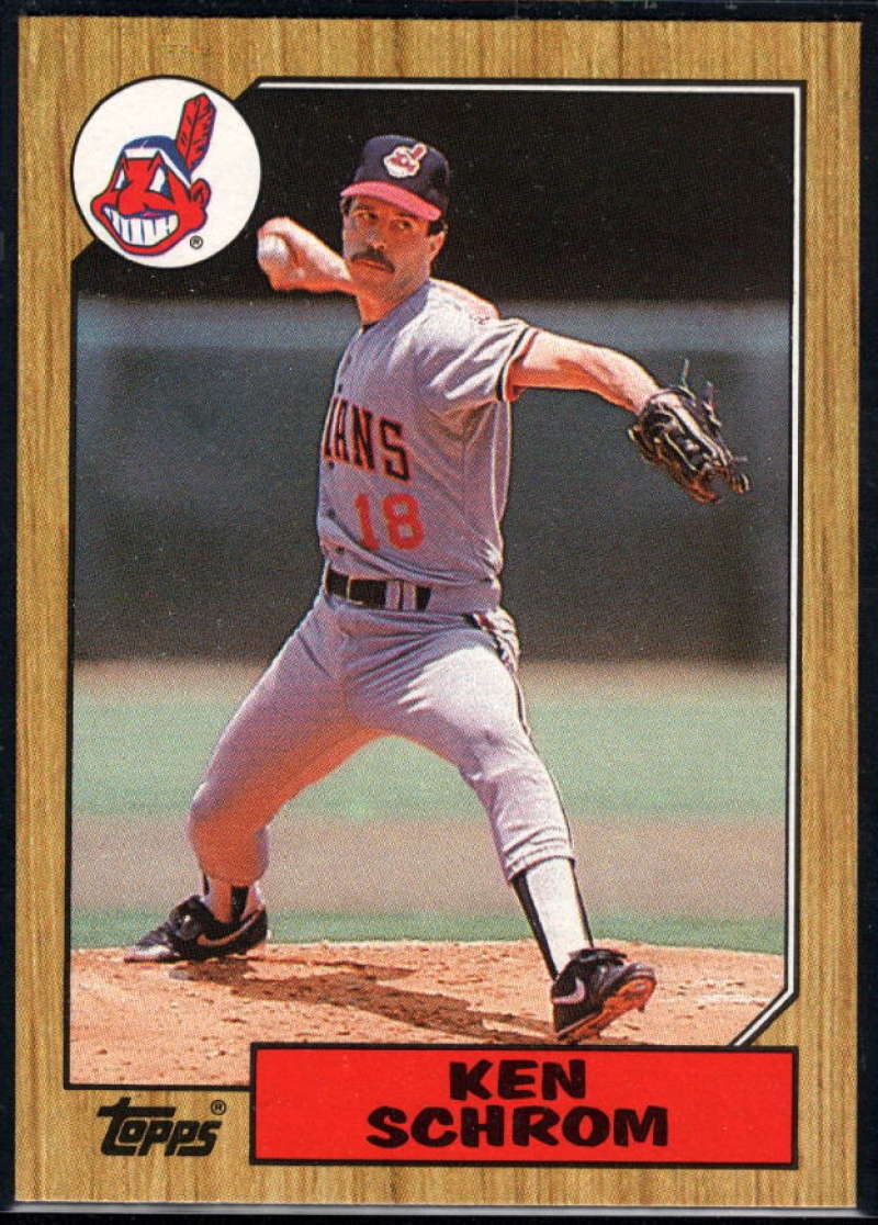 1987 Topps #635 Ken Schrom Indians Image 1