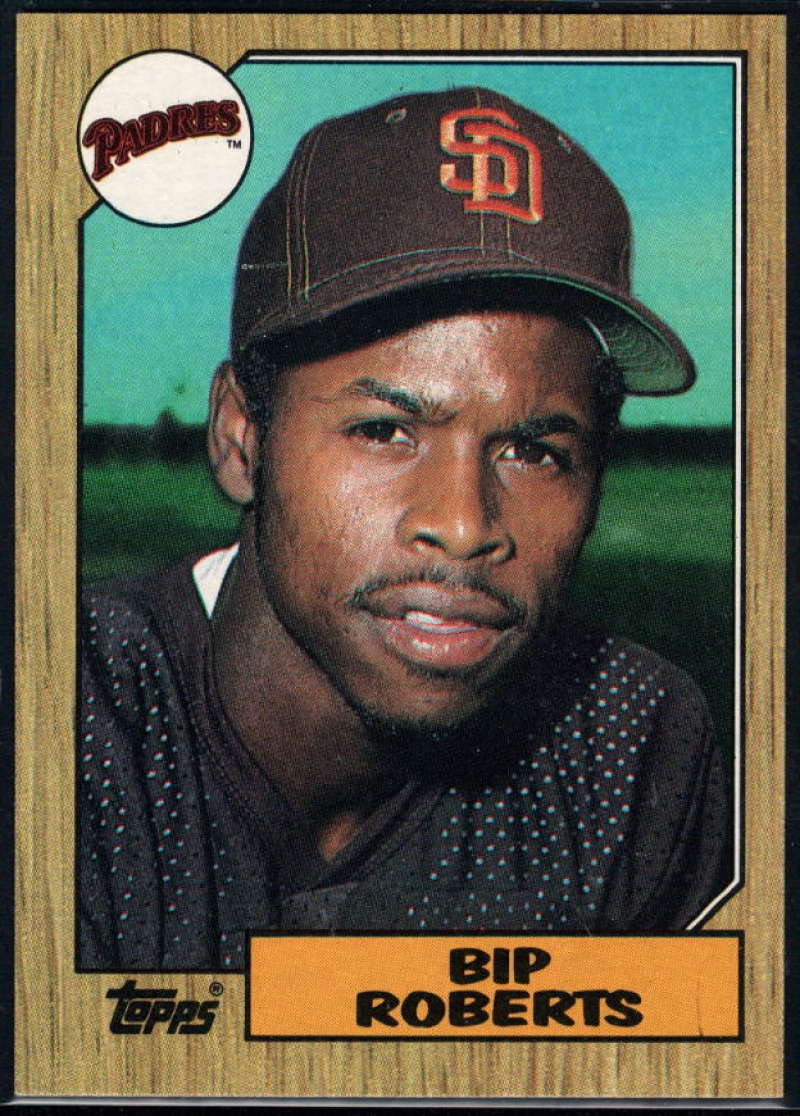 1987 Topps #637 Bip Roberts RC Rookie Padres Image 1