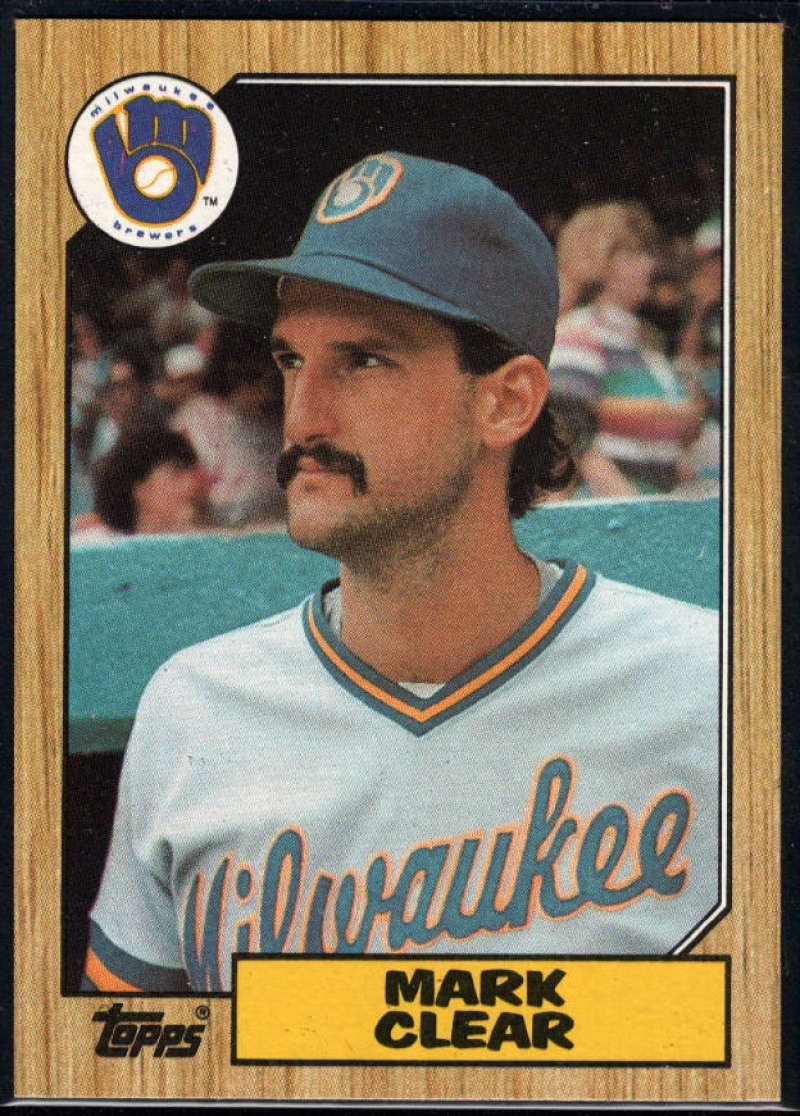 1987 Topps #640 Mark Clear Brewers Image 1