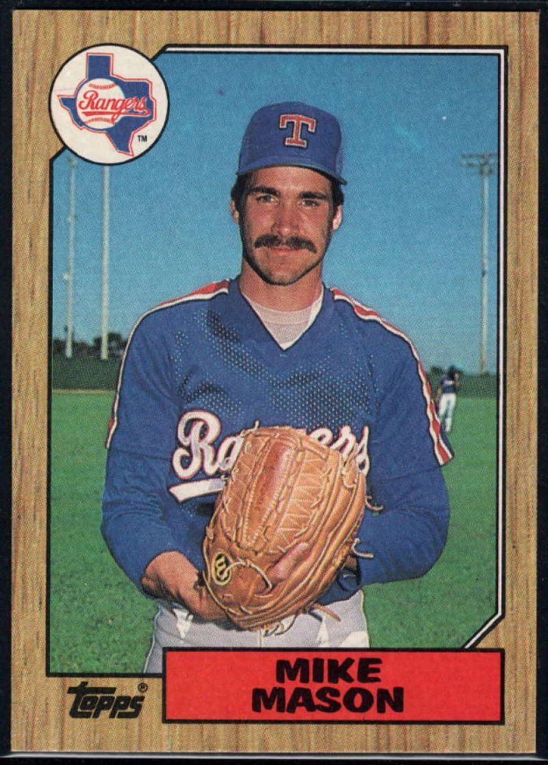 1987 Topps #646 Mike Mason Rangers Image 1