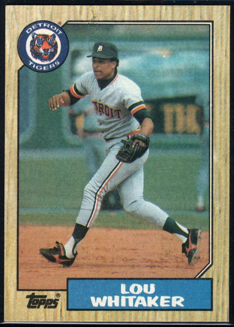 1987 Topps #661 Lou Whitaker Tigers Image 1