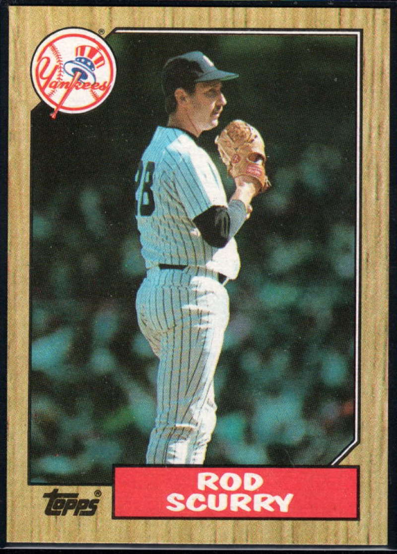 1987 Topps #665 Rod Scurry Yankees Image 1