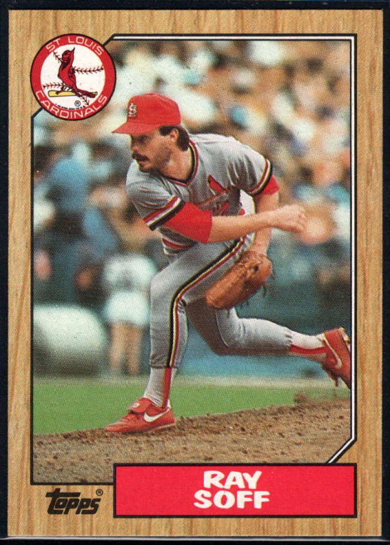 1987 Topps #671a Ray Soff Cardinals ERR Image 1