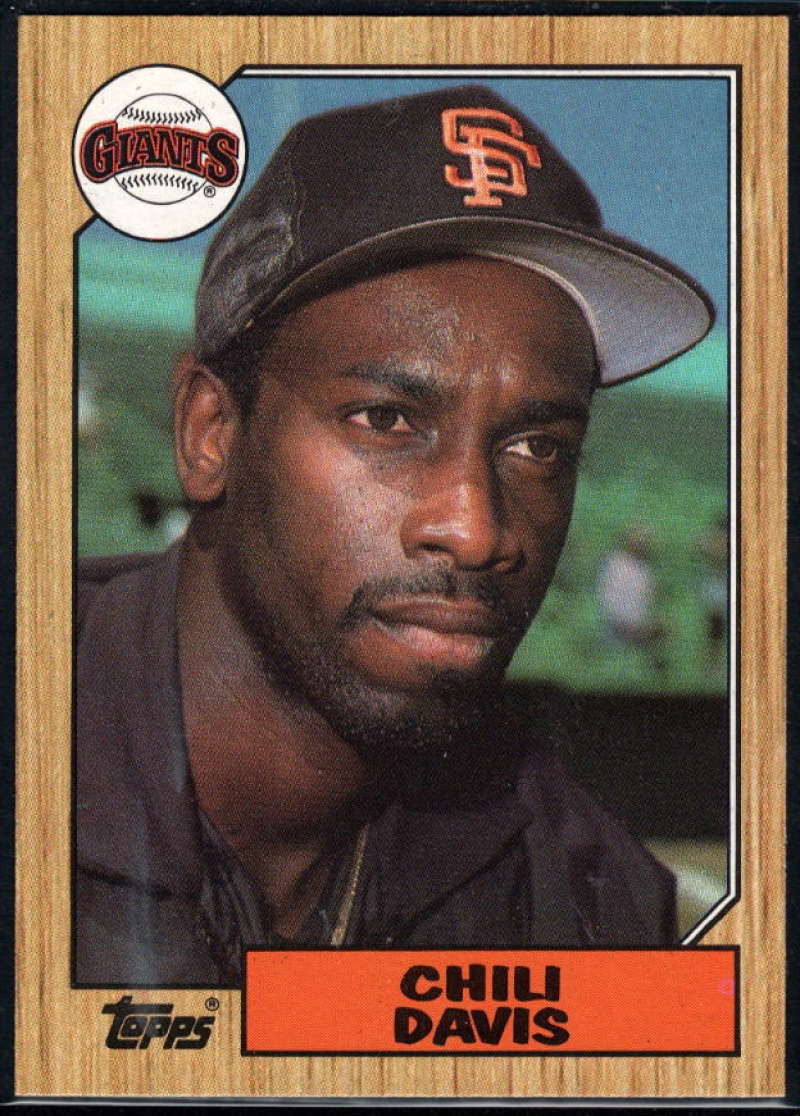 1987 Topps #672 Chili Davis Giants Image 1