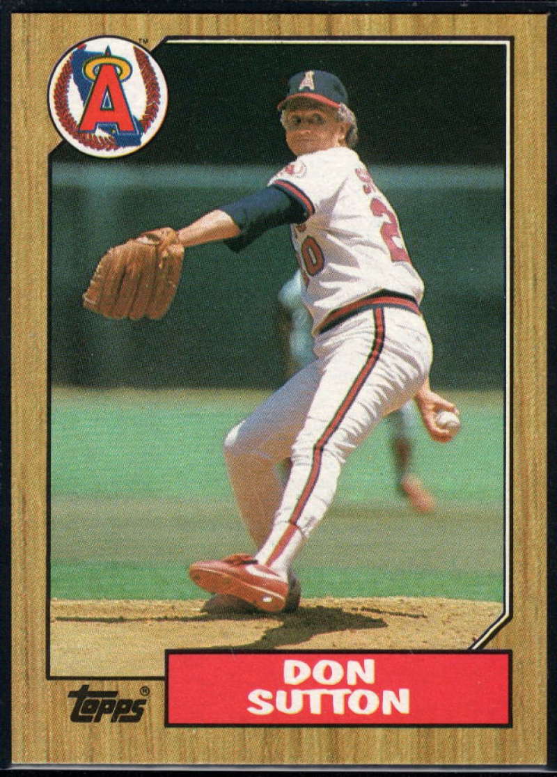 1987 Topps #673 Don Sutton Angels Image 1