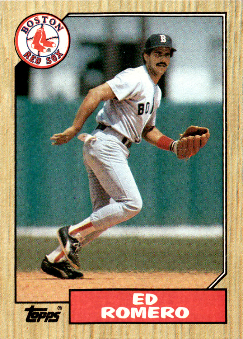 1987 Topps #675 Ed Romero Red Sox Image 1