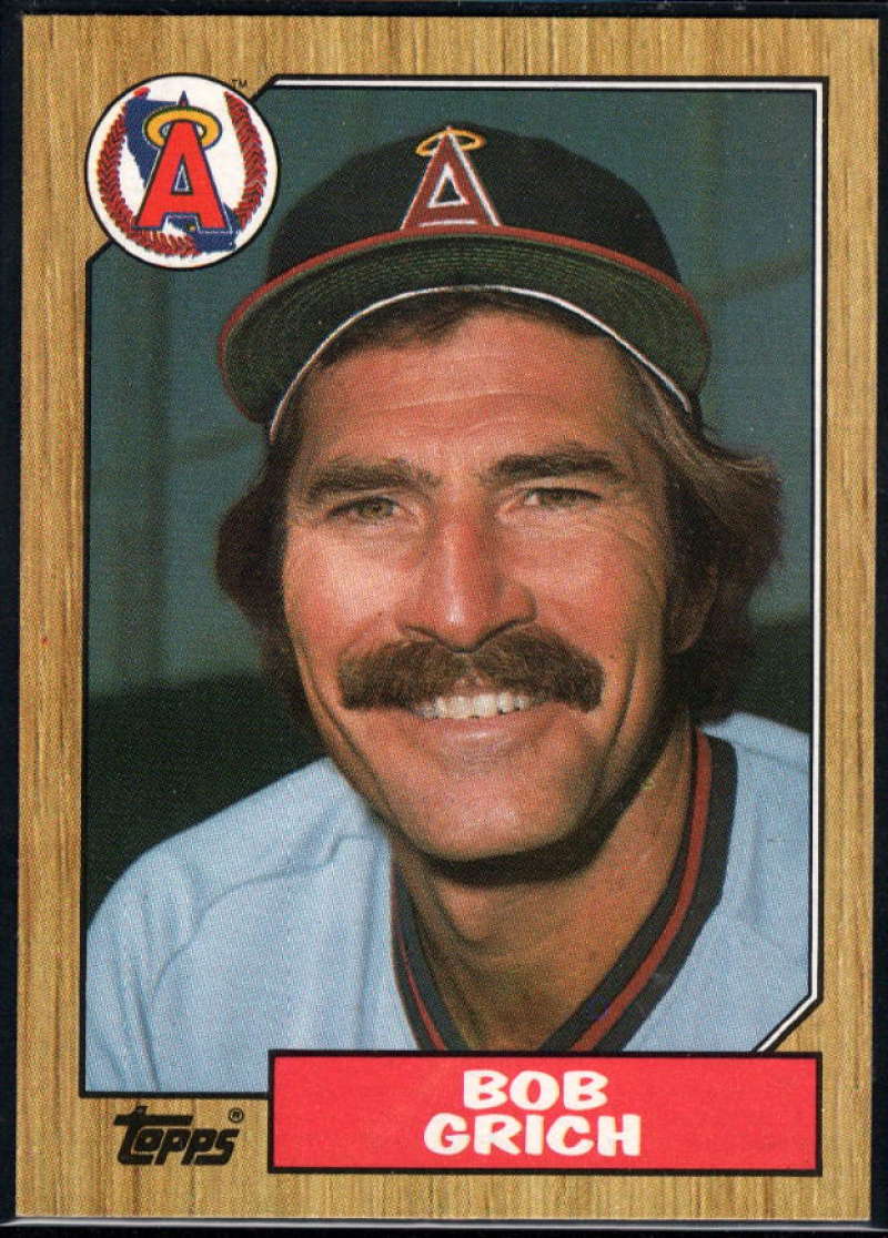 1987 Topps #677 Bobby Grich Angels Image 1