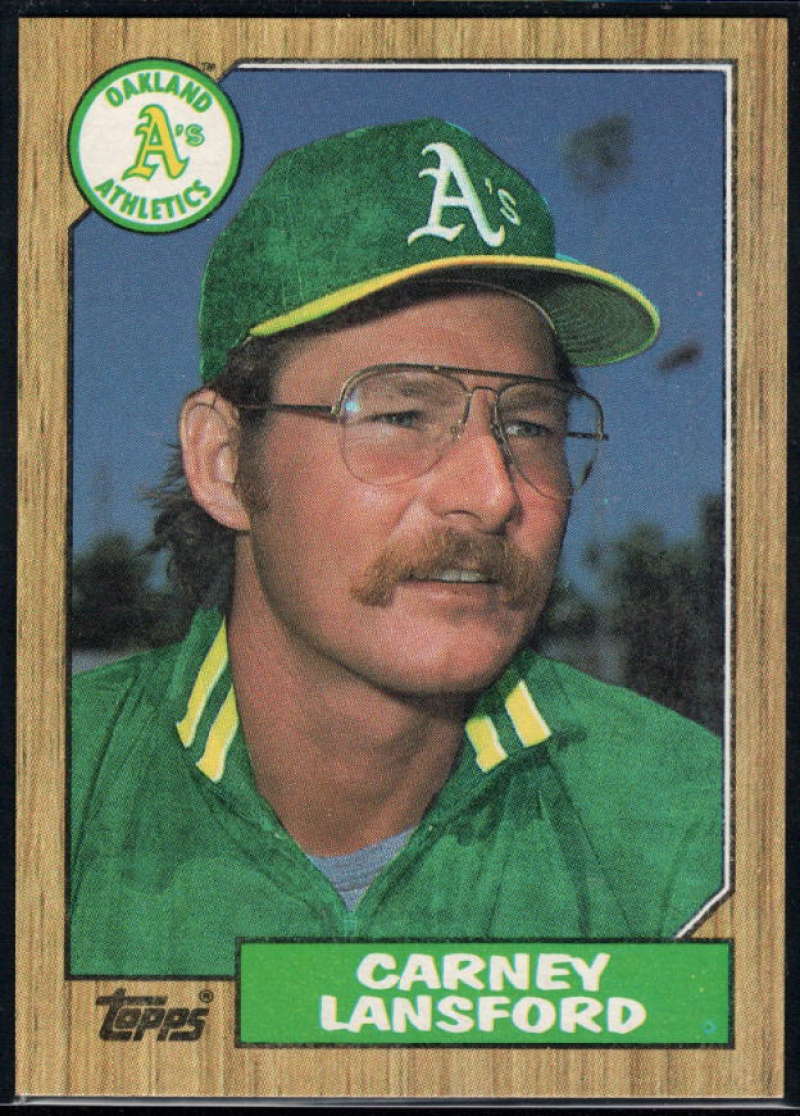 1987 Topps #678 Carney Lansford Athletics Image 1