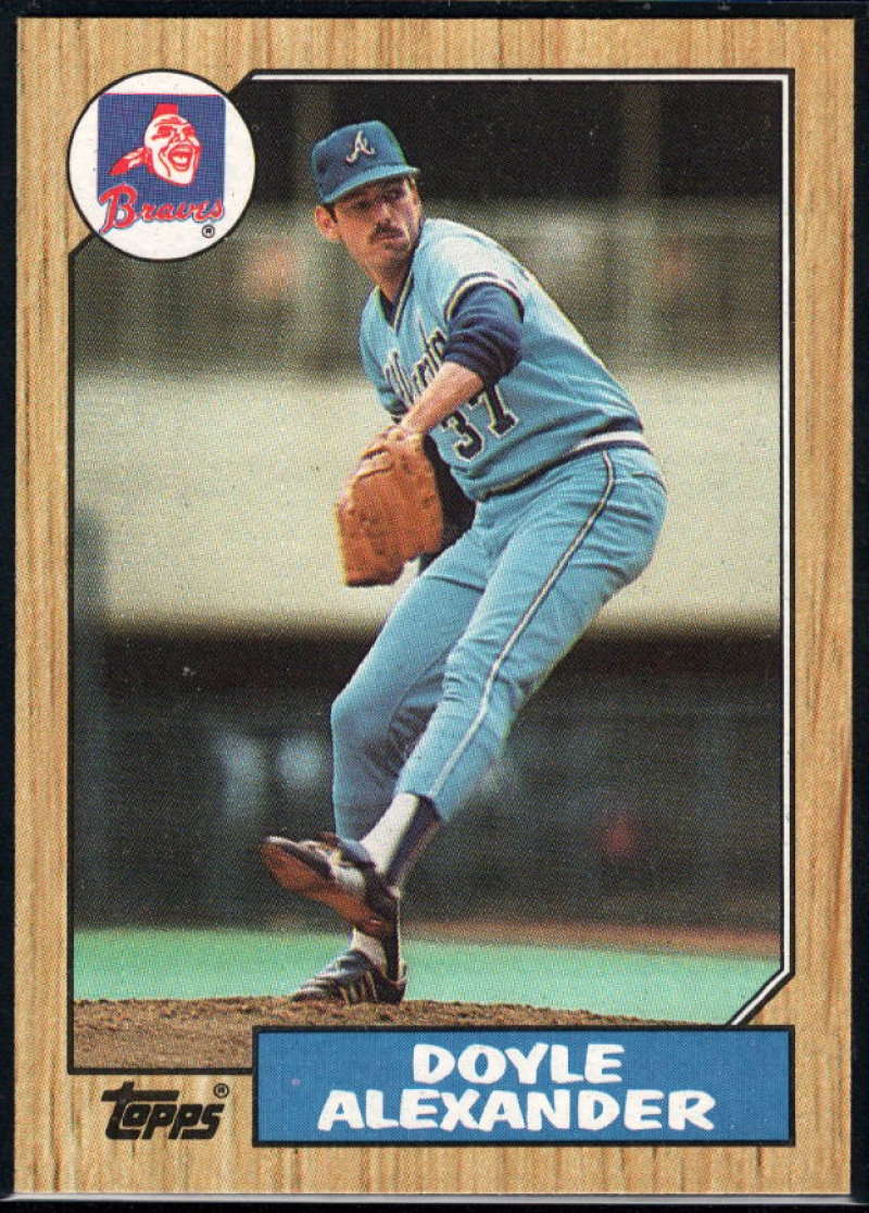 1987 Topps #686 Doyle Alexander Braves UER Image 1