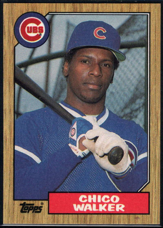 1987 Topps #695 Chico Walker Cubs