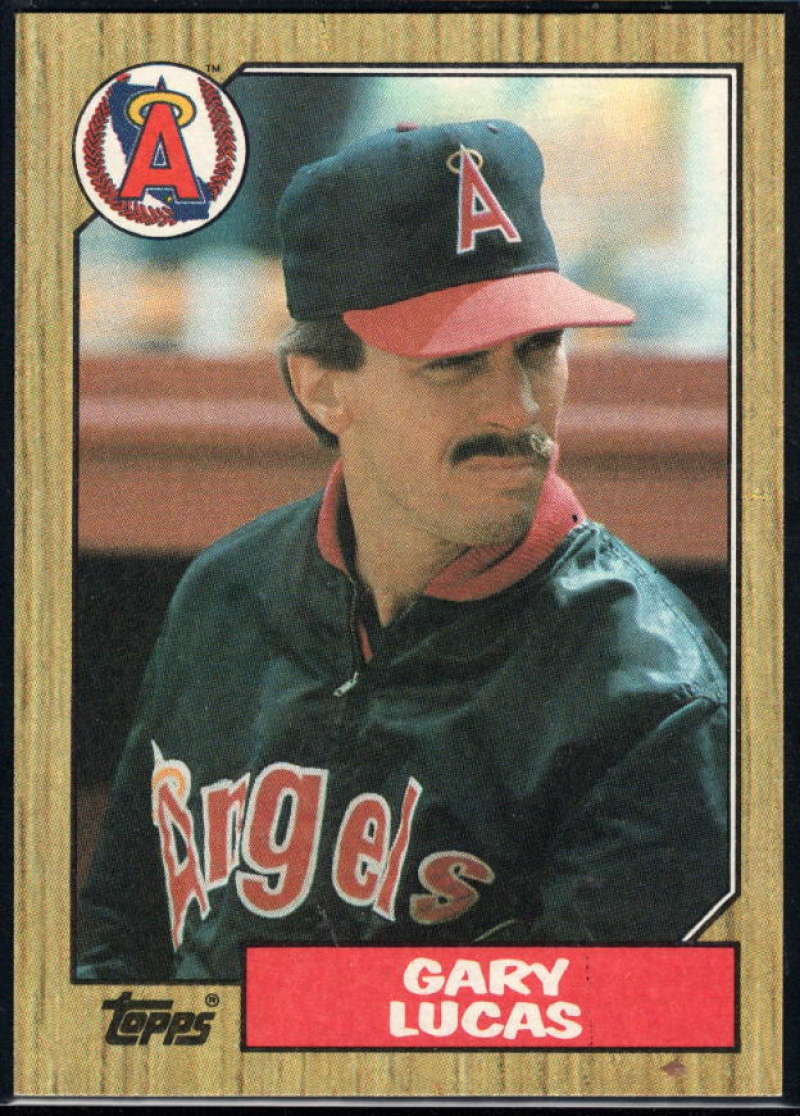 1987 Topps #696 Gary Lucas Angels Image 1