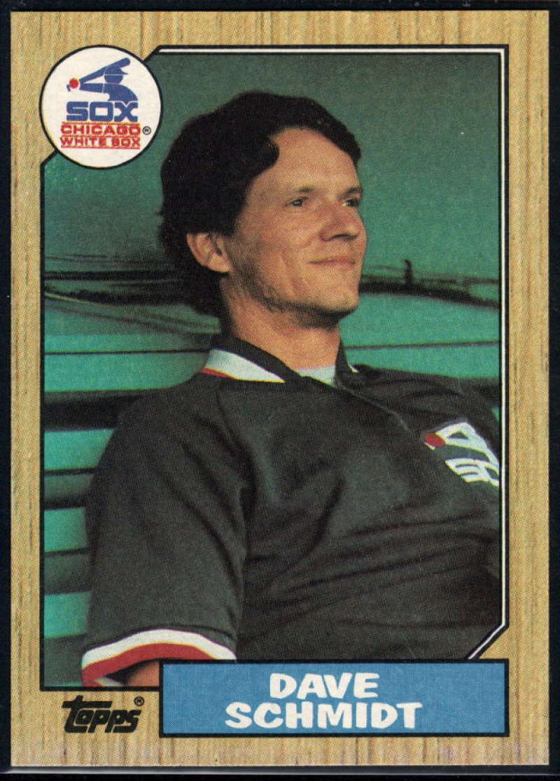 1987 Topps #703 Dave Schmidt White Sox Image 1