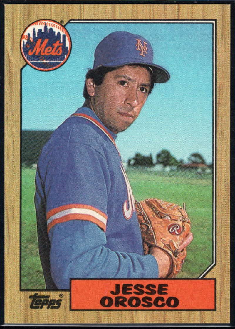 1987 Topps #704 Jesse Orosco Mets Image 1