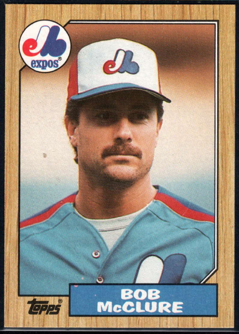 1987 Topps #707 Bob McClure Expos Image 1